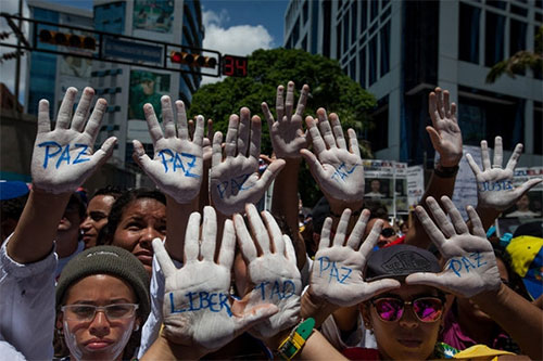 reclaman paz en Venezuela Liberación de presos políticos en Venezuela