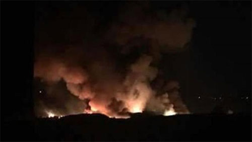 El enemigo israelí ataca aeropuerto militar en Siria El enemigo israelí ataca aeropuerto militar en Siria
