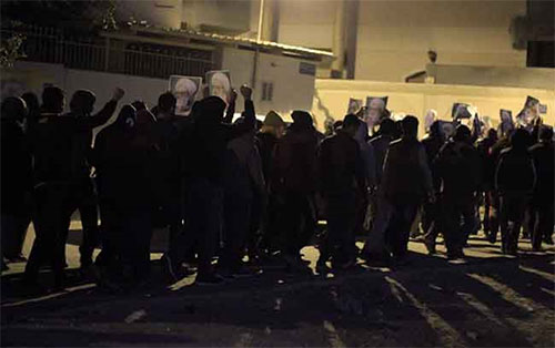 una manifestación nocturna El régimen de Al Jalifa derrama la sangre de sus ciudadanos en Bahréin