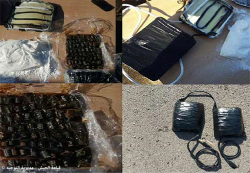 la carga explosiva que llevaba el terrorista