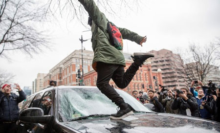protestas en washington Washington: Manifestaciones contra Trump se vuelven violentas
