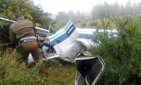 La aeronave accidentada en Chile Mueren cuatro personas en un accidente aéreo en Chile