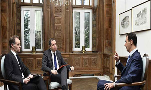 Bashar al Assad en la entrevista con los medios franceses “Europe 1” y “TF1”