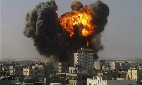 Aviones sionistas bombardean la Franja de Gaza Aviones sionistas bombardean la Franja de Gaza