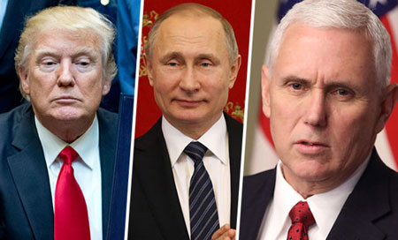 mike pence, Trump y Putin Trump confía en que EEUU y Rusia puedan encontrar puntos de convergencia