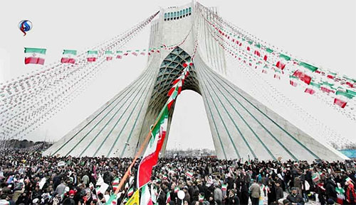 la plaza Azadi en Teherán Los iraníes responden en las calles a las amenazas de Trump