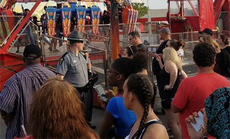 Accidente en una feria de Ohio Un muerto y siete heridos en una feria de Ohio