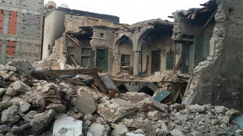 la ciudad de Awamiya bajo asedio saudí