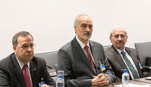 delegación siria en las negociaciones de Ginebra Concluye con pocos avances la séptima ronda de las consultas sirias en Ginebra