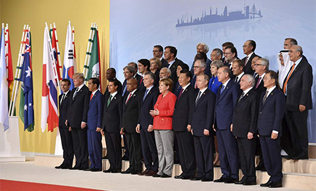 Líderes del G20 en Hamburgo El aislamiento de EEUU en el ámbito climático y comercial