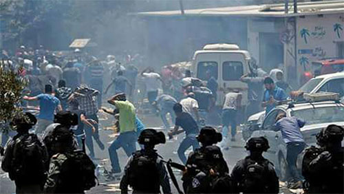 enfrentamientos contra la ocupación israelí en la Ciudad Vieja de Al Quds Dos mártires y casi 200 palestinos heridos en el día del “Viernes de Ira”