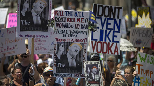 Marchas en Estados Unidos para pedir la destitución de Trump Marchas en Estados Unidos para pedir la destitución de Trump