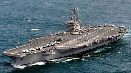 portaaviones estadounidense Nuevo incidente entre un barco iraní y el portaaviones estadounidense Nimitz
