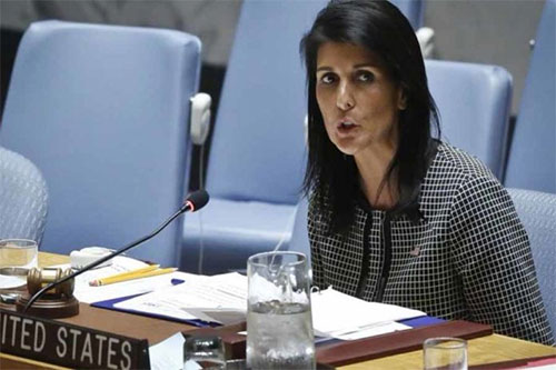 La embajadora estadounidense ante Naciones Unidas, Nikki Haley EEUU usará la fuerza contra Corea del Norte si es necesario