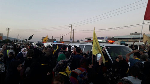 Hezbolá recupera los cuerpos de sus mártires Hezbolá recupera los cuerpos de sus mártires