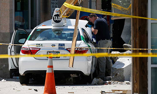 el taxi del atropello cerca del aeropuerto de Boston Diez heridos tras ser arrollados por un taxi cerca del aeropuerto de Boston