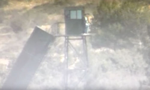 un punto de observación en Líbano