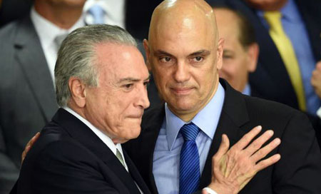 Alexandre de Moraes Exministro de Temer se convierte en magistrado del Tribunal Supremo