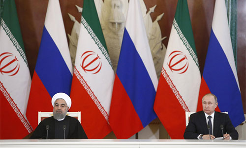 Putin y Rohaní refuerzan su alianza en Oriente Medio Putin y Rohaní refuerzan su alianza en Oriente Medio