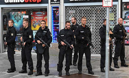 Policía alemana Encuentran un paquete con explosivos en el Ministerio de Finanzas en Berlín
