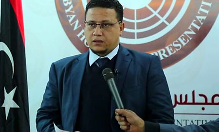abdala blihak, portavoz del parlamento libio El Parlamento de Libia apoya los ataques aéreos de Egipto en su territorio