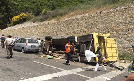 El minibús accidentado en Marmaris Más de 20 muertos por un accidente de autobús en Turquía
