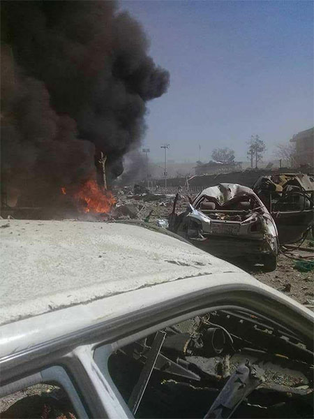coche bomba en el barrio diplomatico en kabul Un coche bomba estalla en el barrio diplomático en Kabul