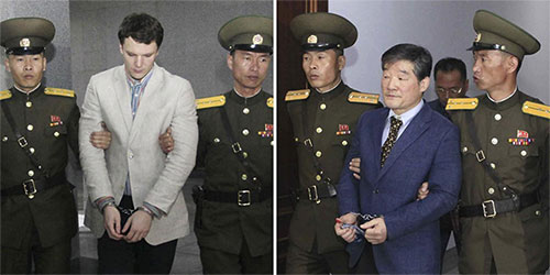 los dos estadounidenses detenidos en Corea del Norte, Otto Warmbier y Kim Dong-chul Corea del Norte confirma la detención de un ciudadano estadounidense