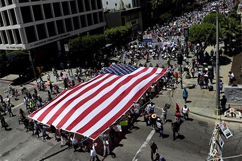 marchas del Primero de Mayo en Estados Unidos Unos 40 detenidos en varias marchas del Primero de Mayo en Estados Unidos