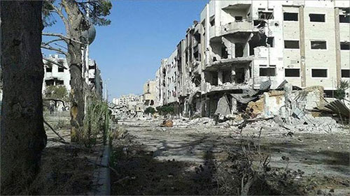 el devastado distrito de Qabun Ejército sirio libera totalmente un suburbio cercano a Damasco