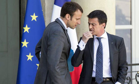 macron y valls Valls aplaude la decisión de La República en Marcha
