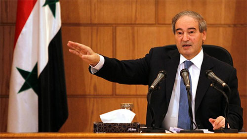 el vicecanciller sirio Faisal al Mekdad