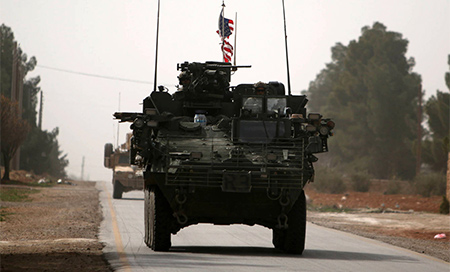 Blindados de EEUU en el norte de Siria