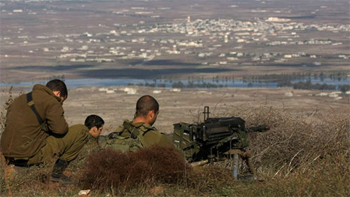 soldados israelíes en el Golán ocupado