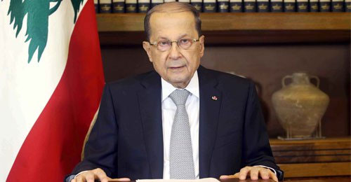 El presidente de Líbano, Michel Aoun El presidente de Líbano llama a la unidad tras la renuncia del primer ministro