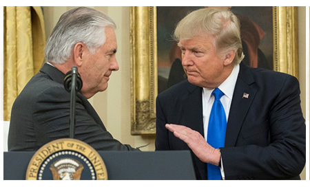 Trump y Tillerson