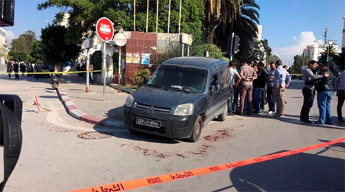 lugar del ataque a dos policías