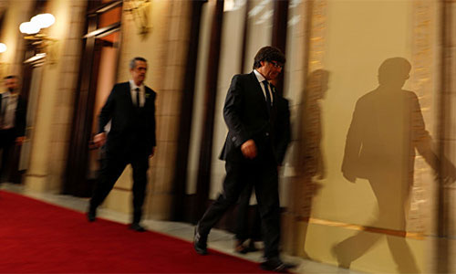 presidente del Ejecutivo catalán, Carles Puigdemont