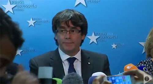 El expresidente de la Generalitat de Cataluña, Carles Puigdemont