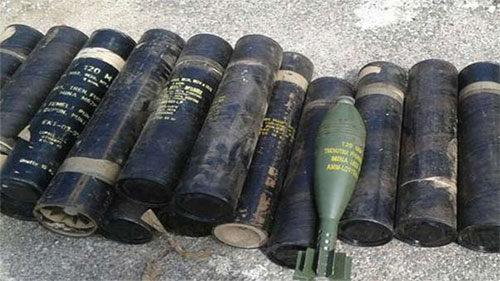 material bélico confiscado a Daesh Ejército sirio halla armas de fabricación israelí en zonas recientemente liberadas