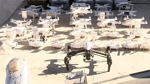 drones confiscados de Daesh en Al Mayadin Impactante arsenal de Daesh capturado por el ejército sirio