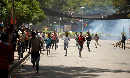 Manifestación en Etiopía Etiopía: Más de cinco manifestantes muertos a manos de la Policía