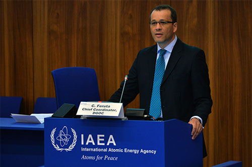 El jefe de coordinación de la AIEA, Cornel Feruta