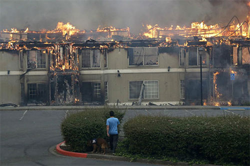 incendio en California Aumenta a 15 cifra de muertes por incendios en California