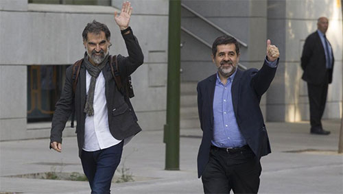 Jordi Cuixart y Jordi Sánchez