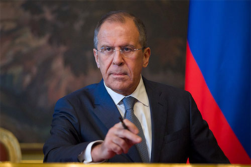 El ministro ruso de Relaciones Exteriores, Serguei Lavrov Lavrov acusa a EEUU de atentar contra militares rusos en Siria