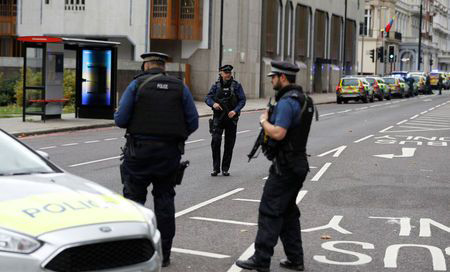 Agentes cerca del Museo de londres Registran un atropello cerca del Museo de Historia Natural de Londres