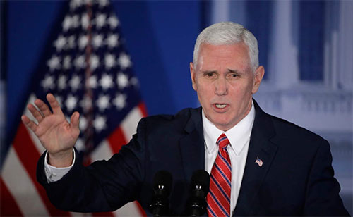 El vicepresidente de Estados Unidos, Mike Pence