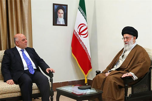 Jamenei en la reunión con Al Abadi