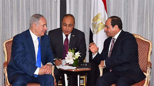 El primer encuentro público y reconocido entre Al Sisi y Netanyahu El primer encuentro público y reconocido entre Al Sisi y Netanyahu